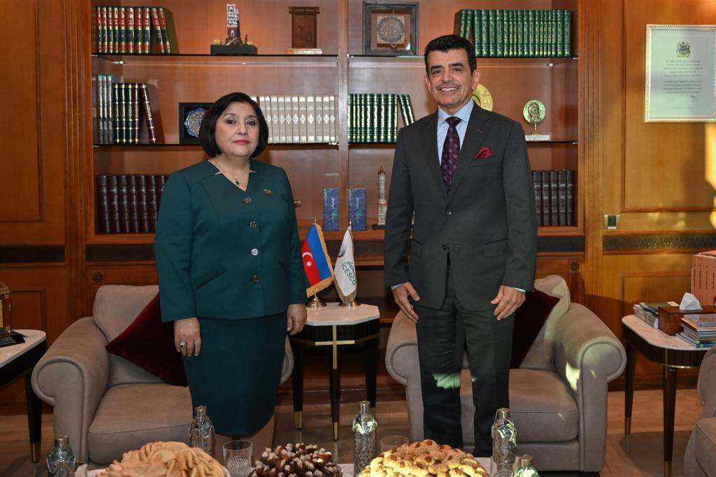 Milli Məclisin sədri Sahibə Qafarova İslam Dünyası Təhsil, Elm və Mədəniyyət Təşkilatının (ICESCO) Baş direktoru ilə görüşüb Milli Məclisin sədri Sahibə Qafarova İslam Dünyası Təhsil, Elm və Mədəniyyət Təşkilatının (ICESCO) Baş direktoru ilə görüşüb