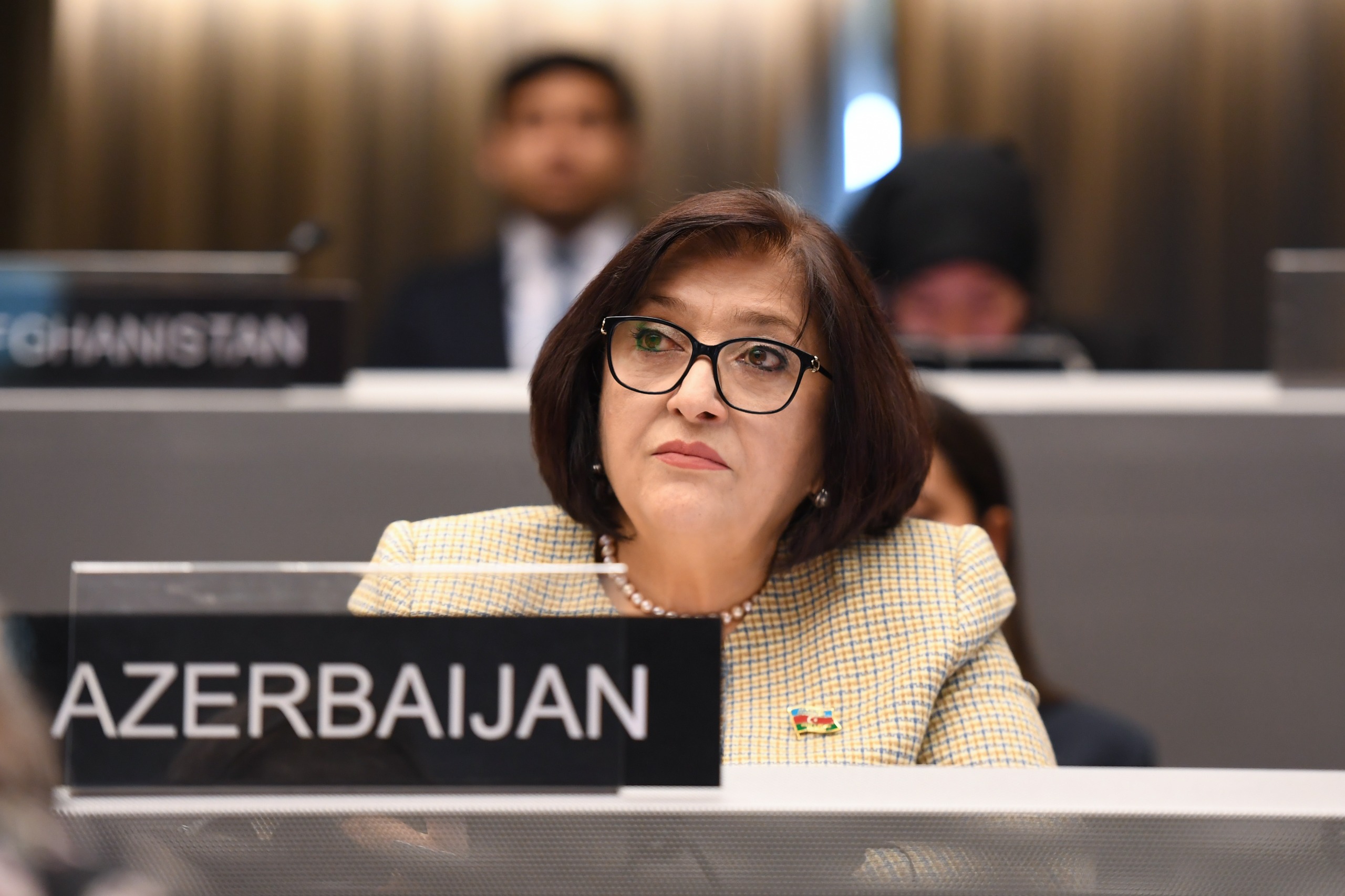 Milli Məclisin sədri Sahibə Qafarova Parlamentlərarası İttifaqın 148-ci Assambleyasında çıxış edib Milli Məclisin sədri Sahibə Qafarova Parlamentlərarası İttifaqın 148-ci Assambleyasında çıxış edib