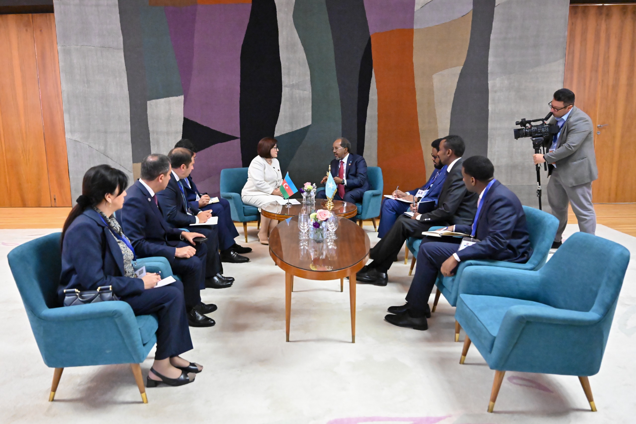 Milli Məclisin sədri Sahibə Qafarova Somali Prezidenti ilə görüşüb Milli Məclisin sədri Sahibə Qafarova Somali Prezidenti ilə görüşüb